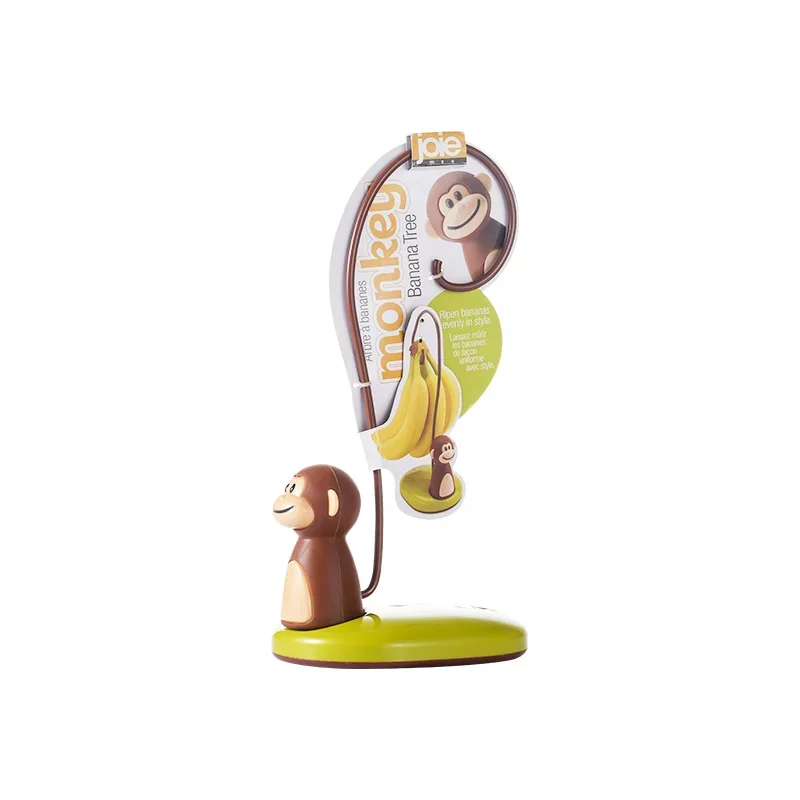 Wieszak na banany z miską na owoce Monkey Zielony