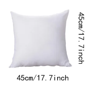 Wkład do poduszki 45x45 cm bawełna PP miękka biała klasyczna Biały