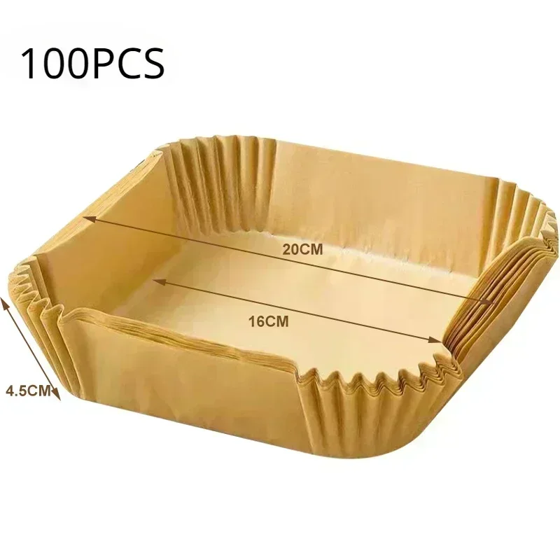 Wkładki do frytkownicy beztłuszczowej - papier do pieczenia Air Fryer Square