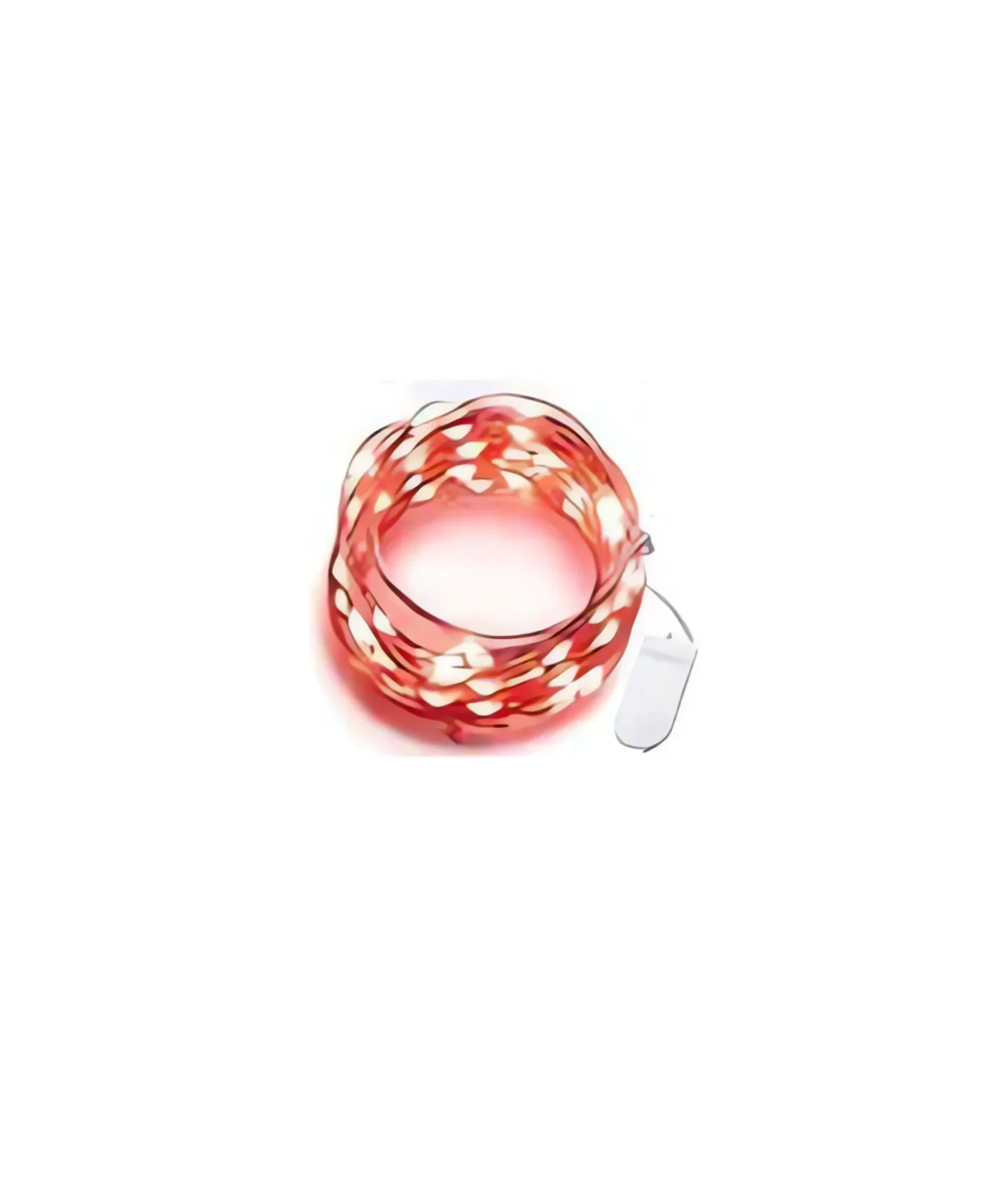 Wróżkowe lampki LED na baterie sznur do dekoracji wnętrz Czerwony