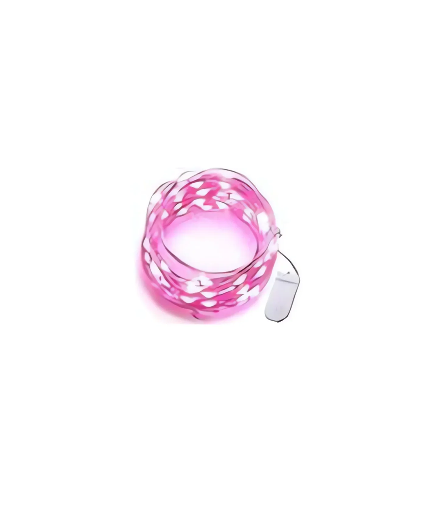 Wróżkowe lampki LED na baterie sznur do dekoracji wnętrz Różowy