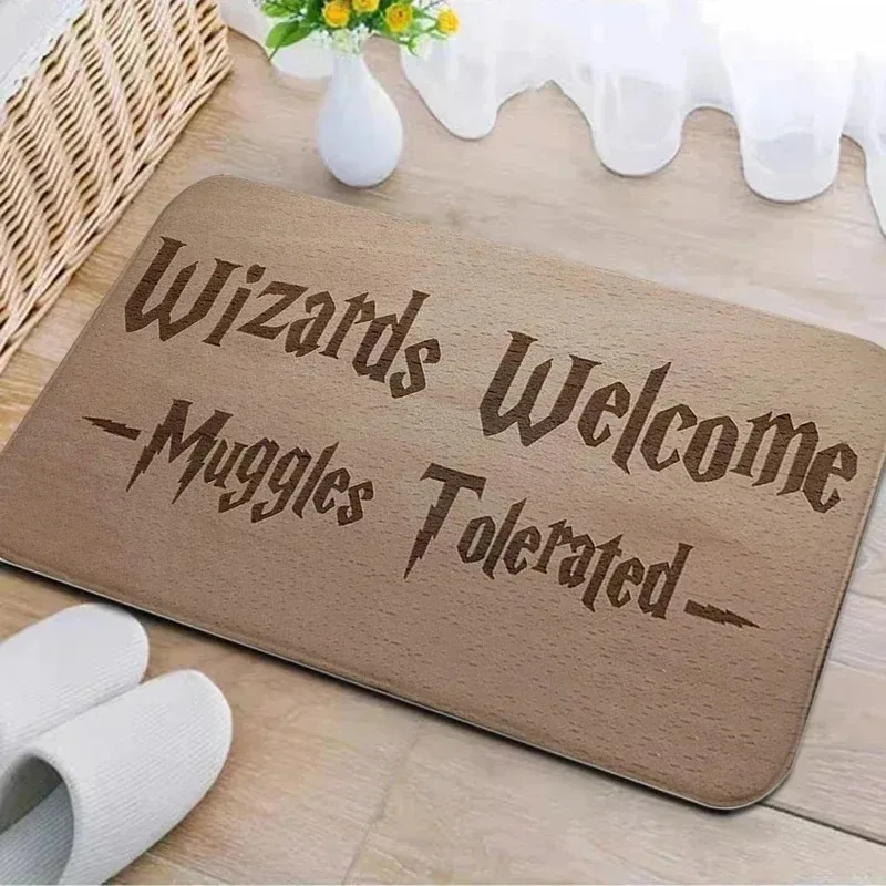 Wycieraczka Welcome z napisem do drzwi wejściowych i kuchni Czerwony