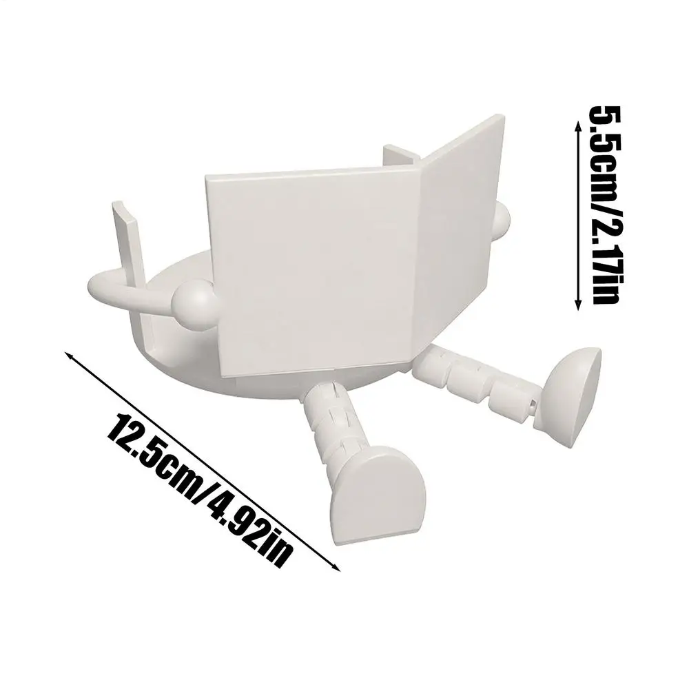 Zabawny stojak na papier toaletowy 3D Biały