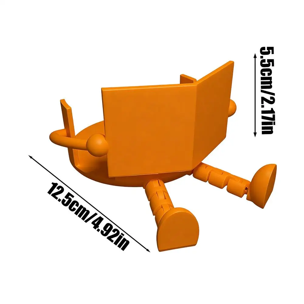 Zabawny stojak na papier toaletowy 3D Pomarańczowy