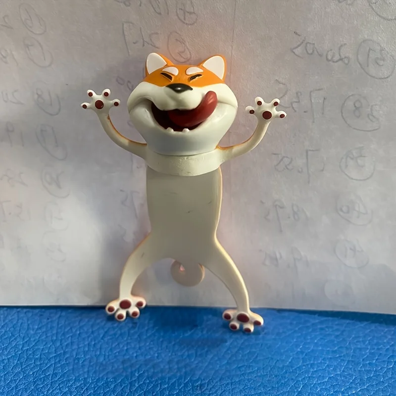 Zakładka 3D do książki Zabawny kot, PVC Pomarańczowy