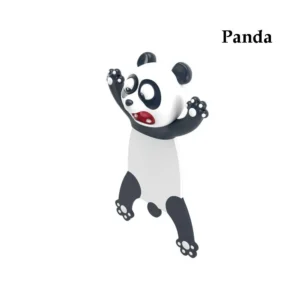 Zakładki 3D do książek ze zwierzętami - kot, panda, Shiba Inu Fioletowy