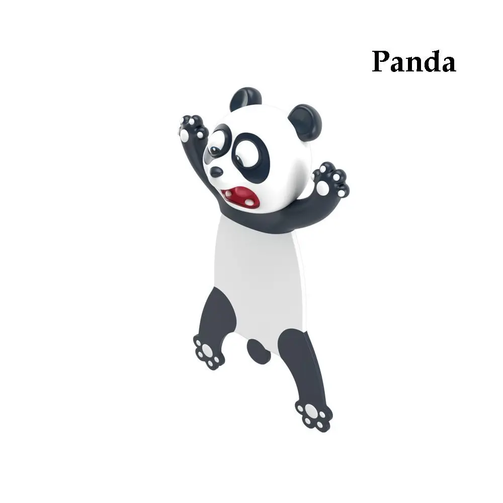 Zakładki 3D do książek ze zwierzętami - kot, panda, Shiba Inu Fioletowy