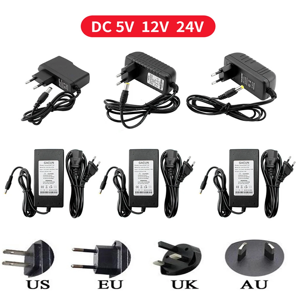 Zasilacz LED 12V/24V – transformator do oświetlenia i taśm LED Biały