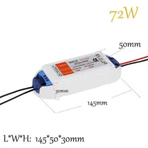 Zasilacz LED 12V do taśm - transformator adapter 18-100W Brązowy