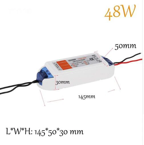 Zasilacz LED 12V do taśm - transformator adapter 18-100W Niebieski