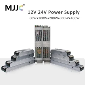 Zasilacz LED Driver 12V/24V 60-400W do pasków LED Czarny