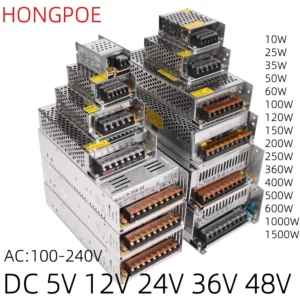 Zasilacz LED 12V/24V – transformator impulsowy do taśm Fioletowy