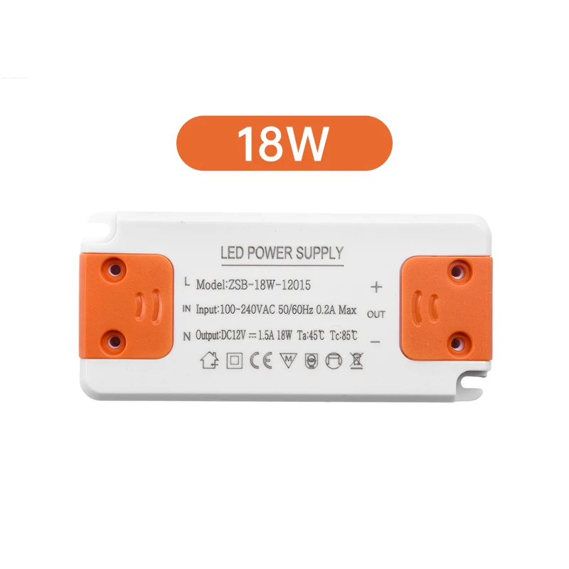 Zasilacz transformator LED 12-36W 12V do taśm Czarny