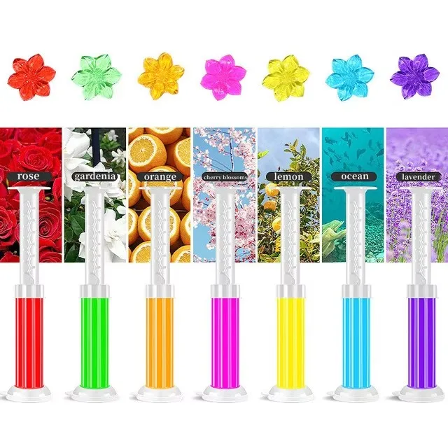 Żelowy odświeżacz do toalety o zapachu kwiatowym 7pcs