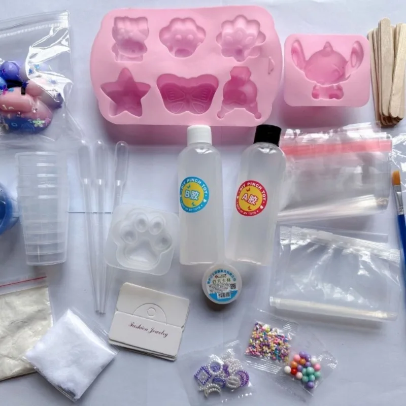 Zestaw DIY do tworzenia squishy z kocią łapką Czarny