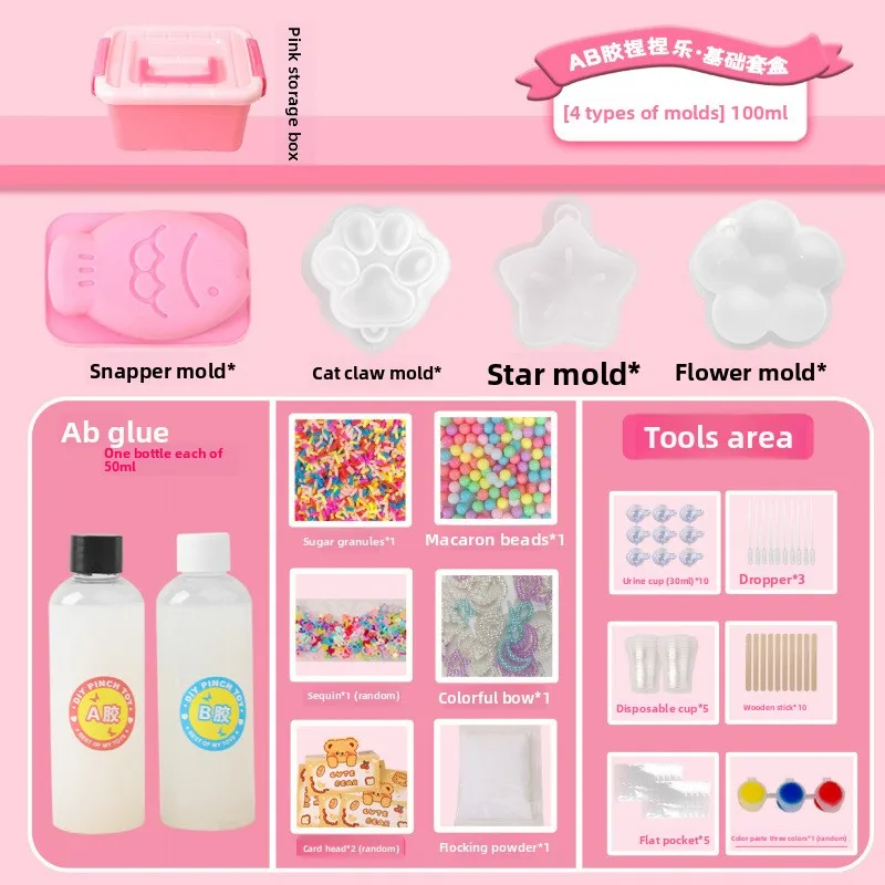 Zestaw DIY do tworzenia squishy z kocią łapką Zielony