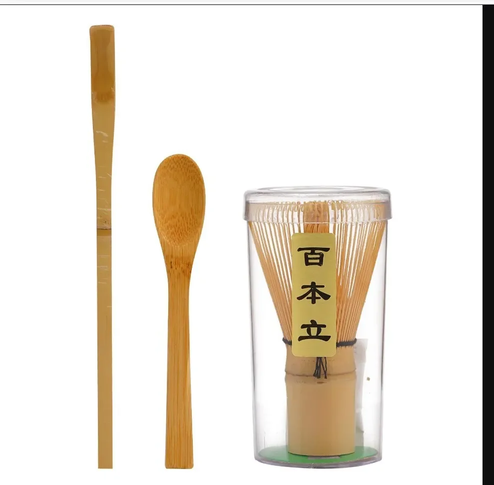 Zestaw do matcha bambusowy trzepaczka miseczka i łyżeczka Wielo