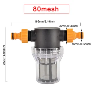 Zestaw filtrów do węża ogrodowego z szybkozłączem 1/2 i 3/4 Brązowy