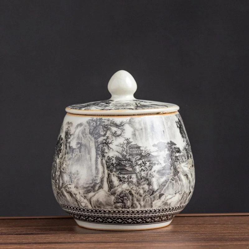 Zestaw Gaiwan z porcelany Ru Kiln do ceremonii herbaty śliwka
