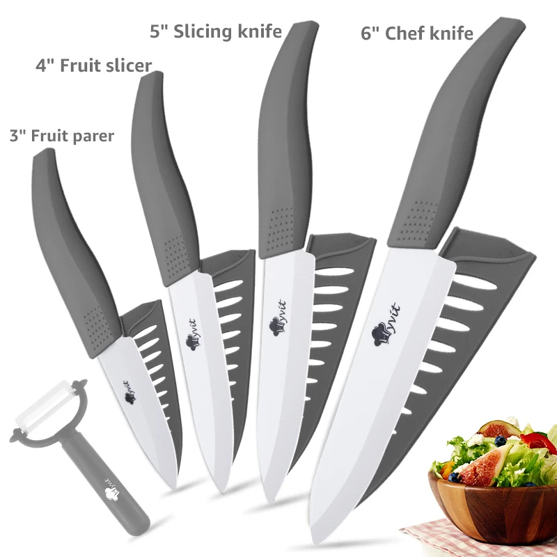 Zestaw noży ceramicznych z obieraczką Obierak 3456 cali peeler gy