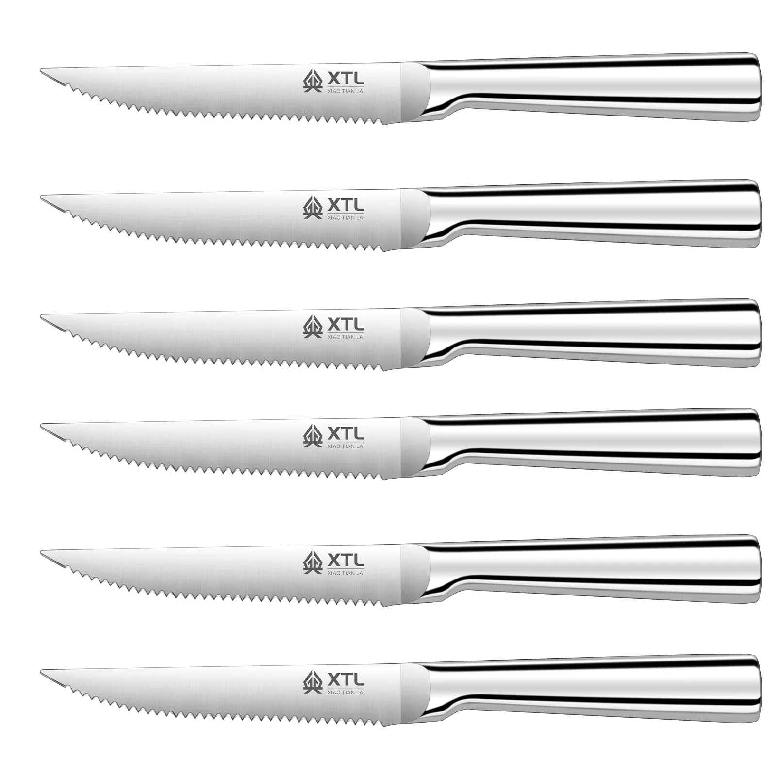 Zestaw noży do steków ze stali nierdzewnej, ostre noże obiadowe 6 steak knife