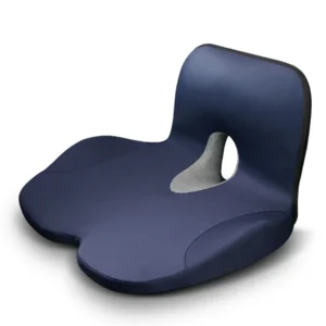 Zestaw poduszek memory foam: siedzisko, lędźwie i kark ortopedyczny Niebieski