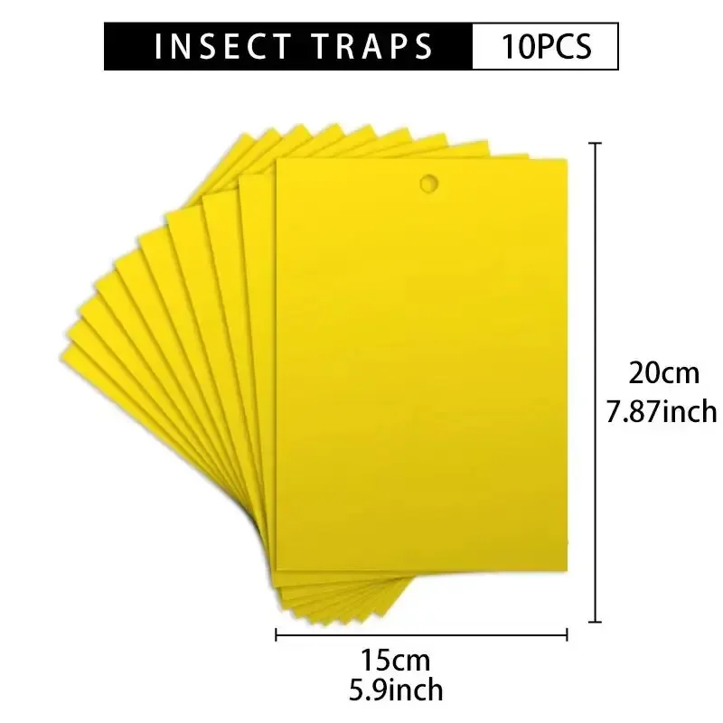 Zestaw pułapek na muszki owocówki (10 szt.) Jasnozielony