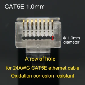 Złącze RJ45 Cat6 ekranowane metalowe, wtyczka sieciowa SFTP Armijna zieleń