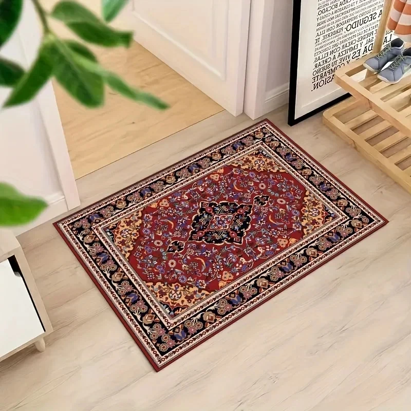 Zmywalny dywanik z orientalnym wzorem do salonu i sypialni 4